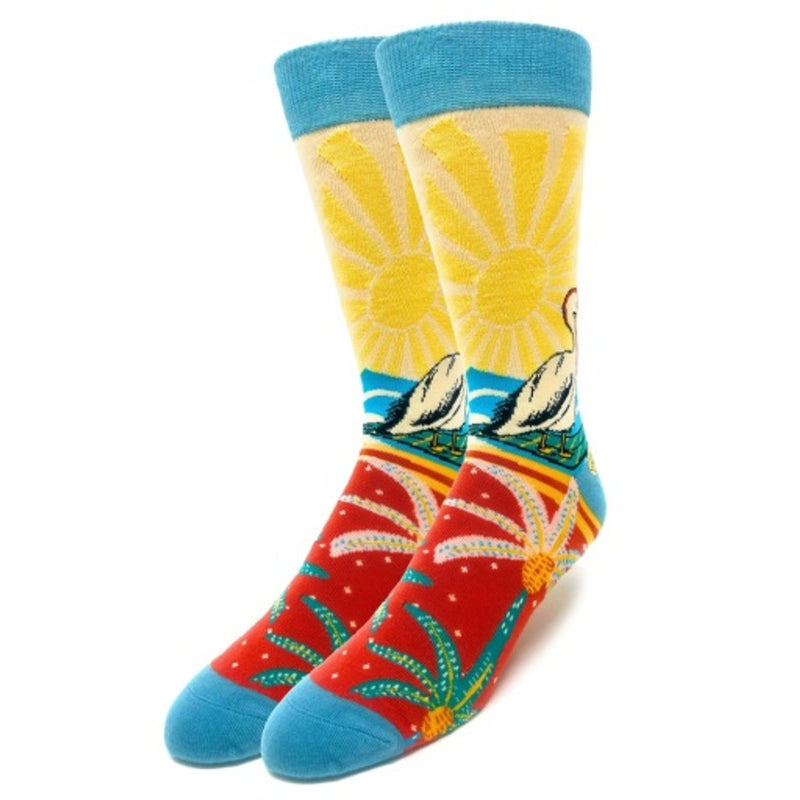 Oooh Yeah - Mens Sunshine Vibes Mens Crew Socks