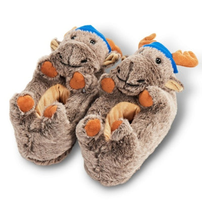 Oooh Yeah - Womens Dash the Moose-Animal Huggers Slippers-Womens