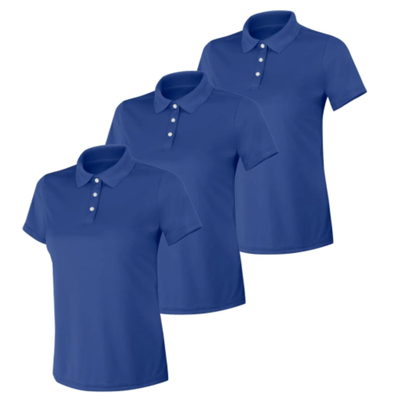 Hanes - Womens Sport Cool Dri Womens Performance Polo Shirt 3-Pack