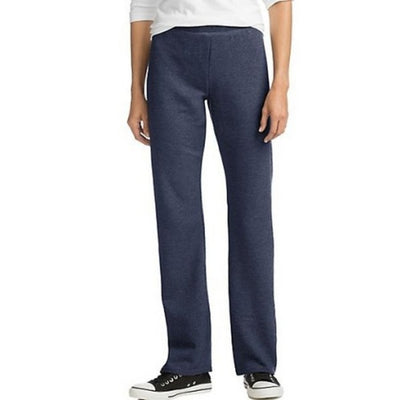 Hanes - Womens Ecosmart Womens Fleece Sweatpants with Open Bottom Legs 28.5 (Petite Size)