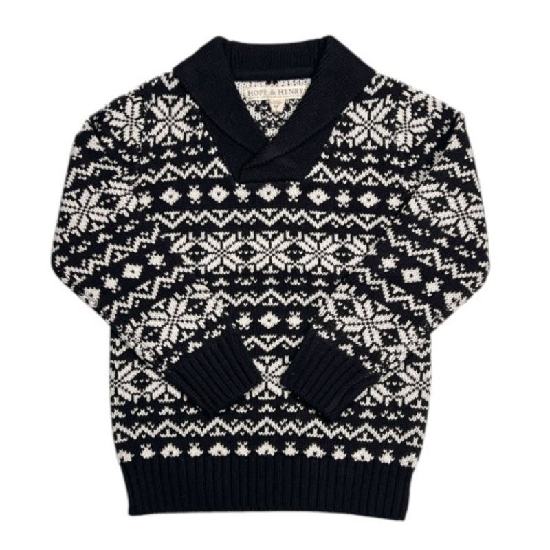 Hope & Henry - Boys Organic Shawl Collar Sweater
