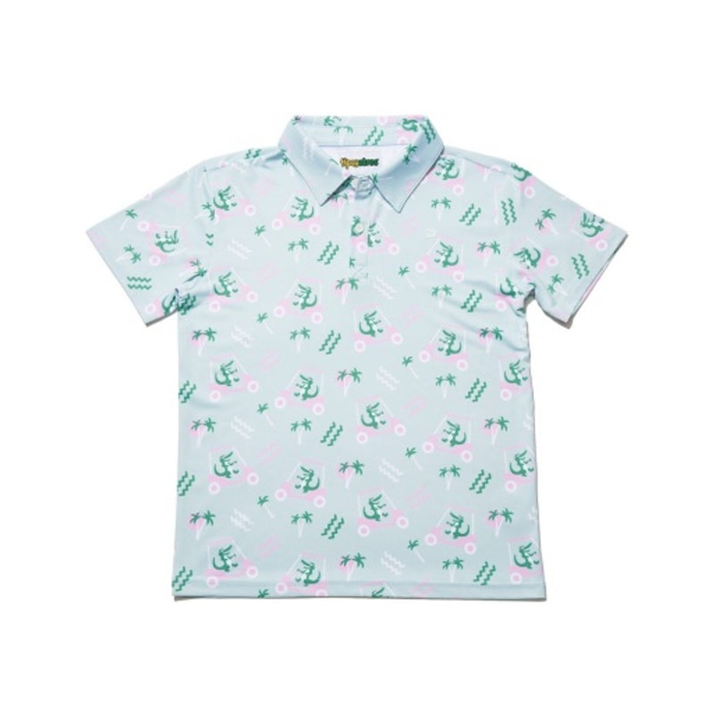 Tipsy Elves - Kids Golf Cart Gator Golf Polo