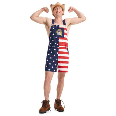 Tipsy Elves - Mens Epic Eagle Patriotic Overalls
