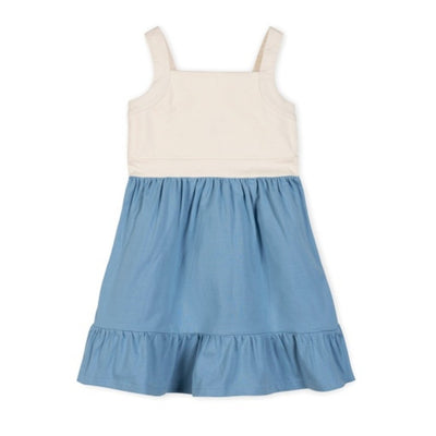 Hope & Henry - Girls Organic Knit Tank Sundress with Flounce
