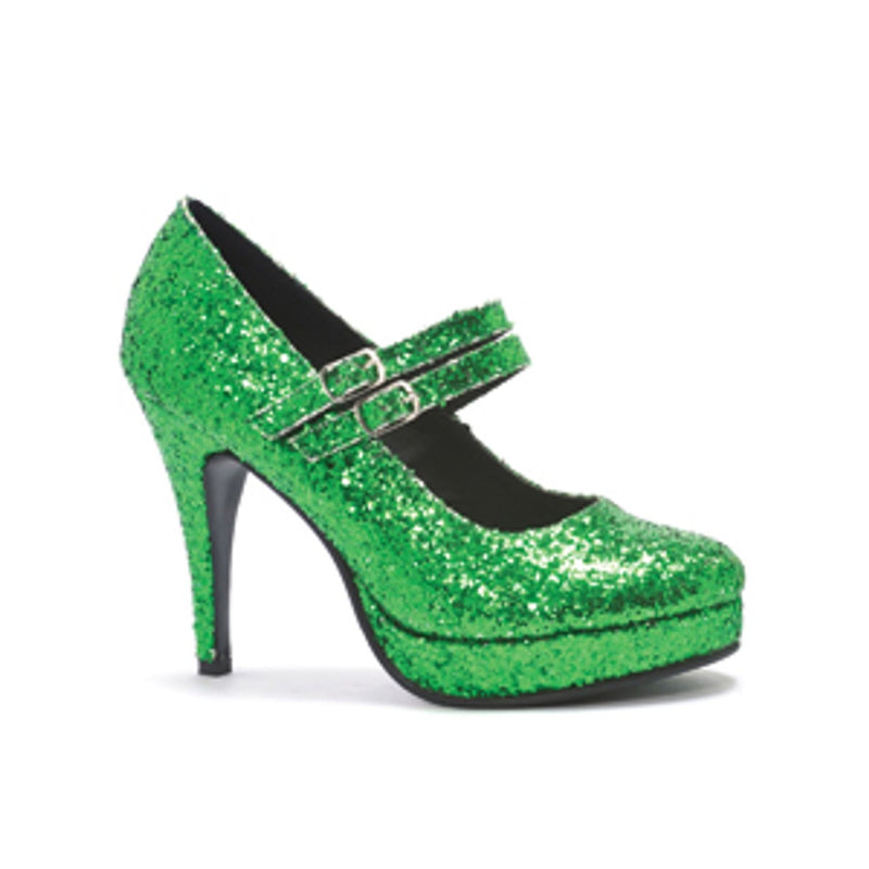 Ellie Shoes - 4" Double Strap Glitter Mary Jane