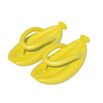 Oooh Yeah - Unisex Banana Split Yellow Silly Slides-Unisex-W9-10 M7-8, L