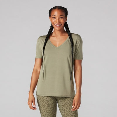 Thirty Three Threads - Unisex Everyday V-Neck Tee Berry