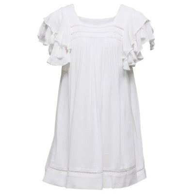 Snapper Rock - Girls White Tassel Time Beach Dress
