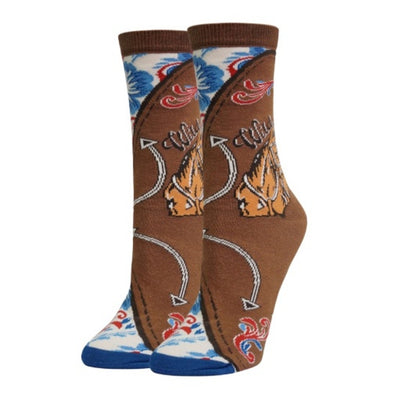 Oooh Yeah - Womens Urban Cowboy Womens Crew Socks