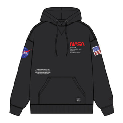 Alpha Industries - Mens Essential Hoodie Relaxed Fit Sweatshirt (Nasa)