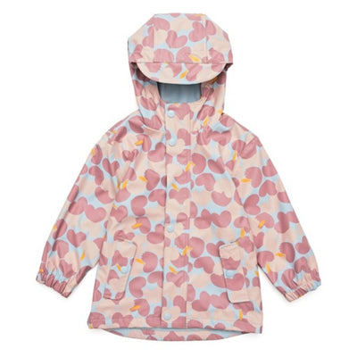 Snapper Rock - Girls Apple Love Recycled Waterproof Raincoat