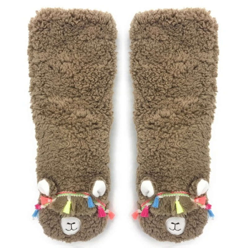 Oooh Yeah - Womens Sherpa Sock Llama Call You