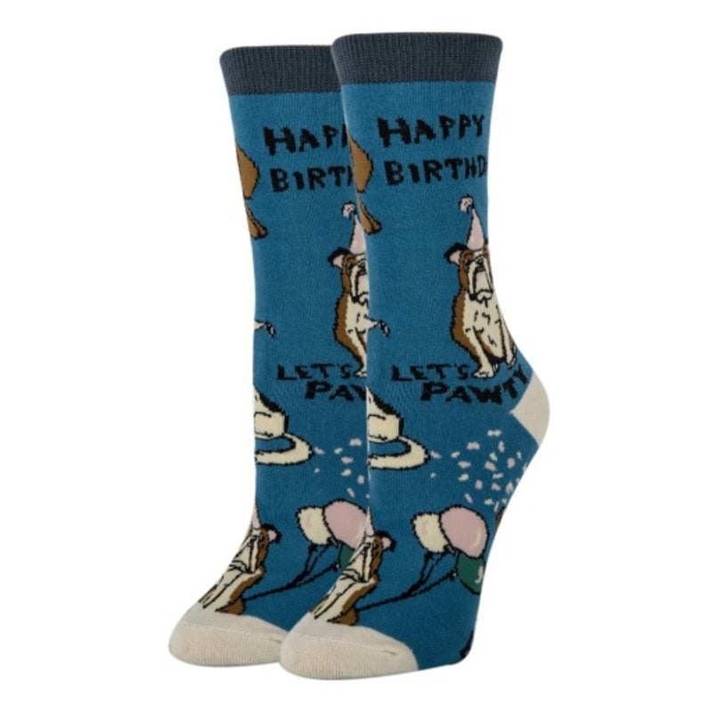 Oooh Yeah - Womens Crew Socks-Happy Pawty