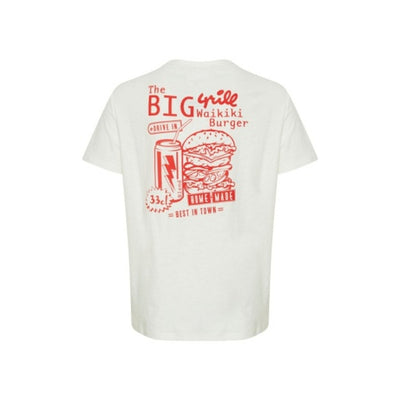 DK Company - Mens Graphic Tee with Burger Backprint