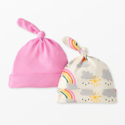 Hanna Andersson - Baby 2-Pack Baby Layette Top Knot Beanie