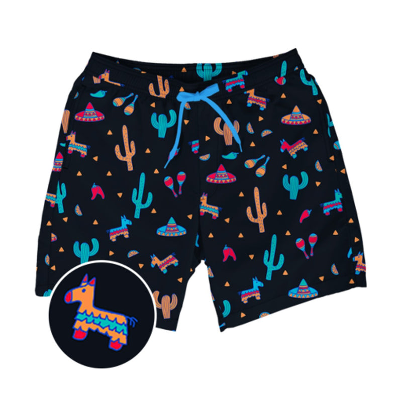 Tipsy Elves - Mens Midnight Fiesta Stretch Swim Trunks