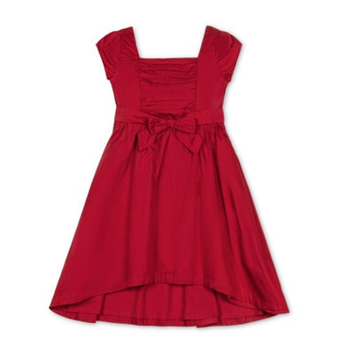 Hope & Henry - Girls Organic High Low Sateen Dress