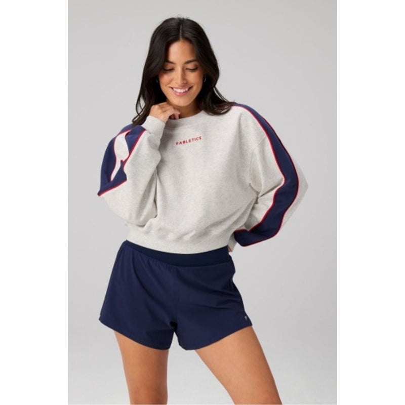 Fabletics - Womens Year Round Terry Sporty Crew Neck