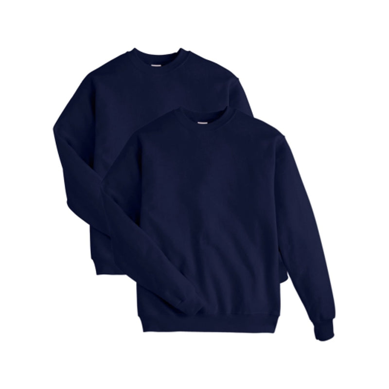 Hanes - Mens Ecosmart Mens Fleece Sweatshirt Value 2-Pack