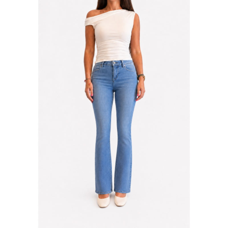 1822 Denim - Womens Petite 29" Better Butter Slim Boot Jean