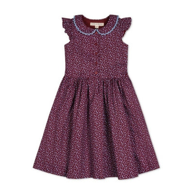 Hope & Henry - Girls Linen Dress with Peter Pan Collar