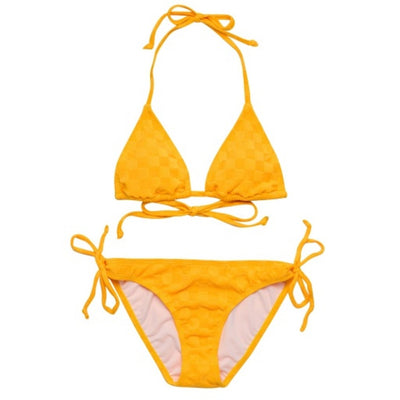 Snapper Rock - Girls Check Me Out Marigold Triangle Bikini