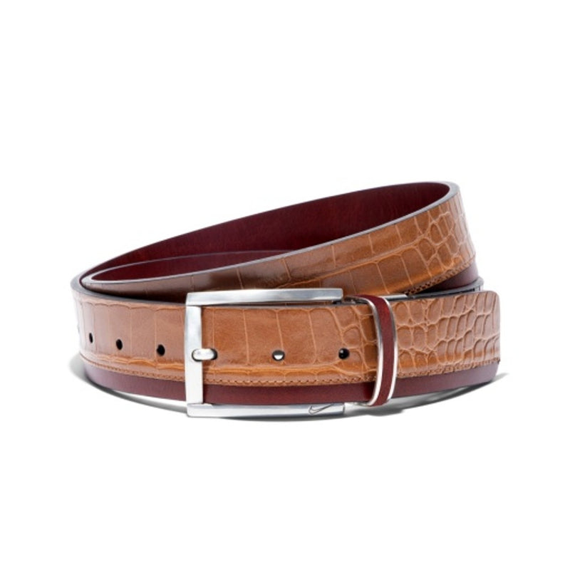 Nike - Will Leather Goods Mens Croco Leather Reversible with Leather Inlay Loop