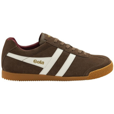 Gola - Mens Harrier Sneakers - Otter/Off White/Deep Red