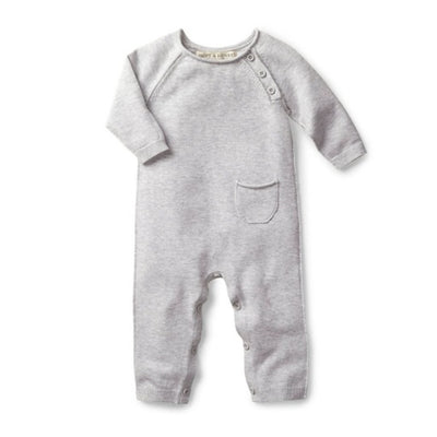 Hope & Henry - Baby Raglan Knit Romper