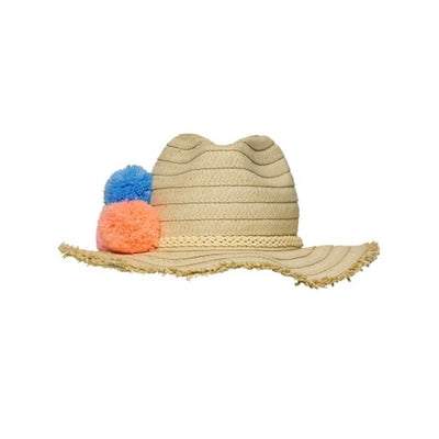 Snapper Rock - Kids Pom Pom Straw Hat