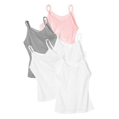 Hanes - Girls Knit Cami 5-Pack