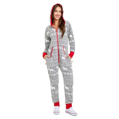 Tipsy Elves - Womens Grey Moose Jumpsuit