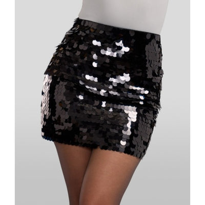 Tipsy Elves - Womens Black Disc Sequin Skirt