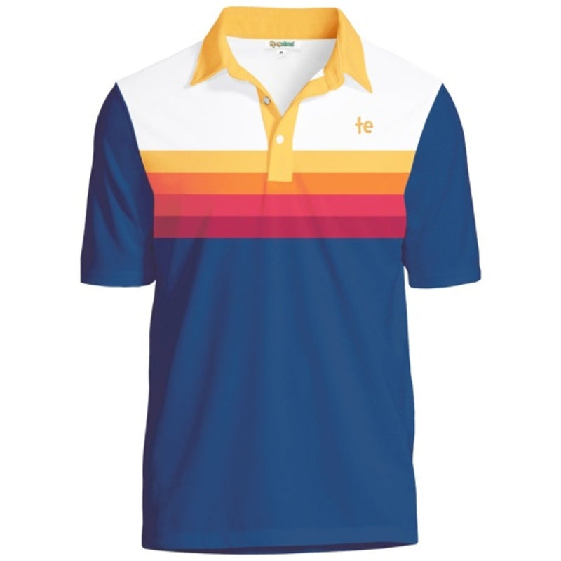 Tipsy Elves - Mens Slice of Sunset Golf Polo