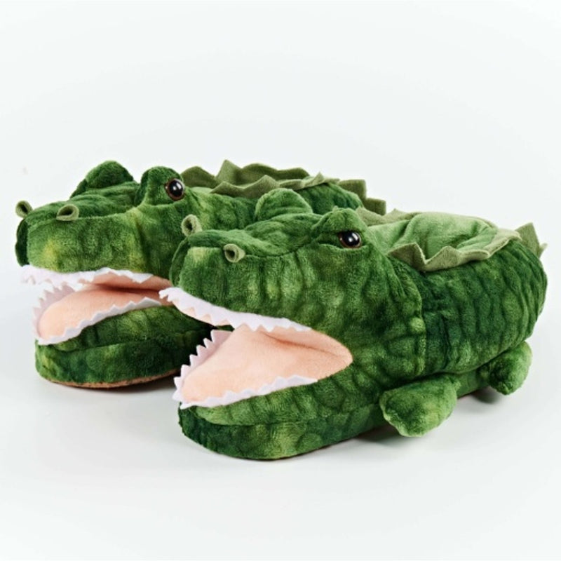 Oooh Yeah - Womens Alligator Hugs. Womens Plush Hugger Slippers