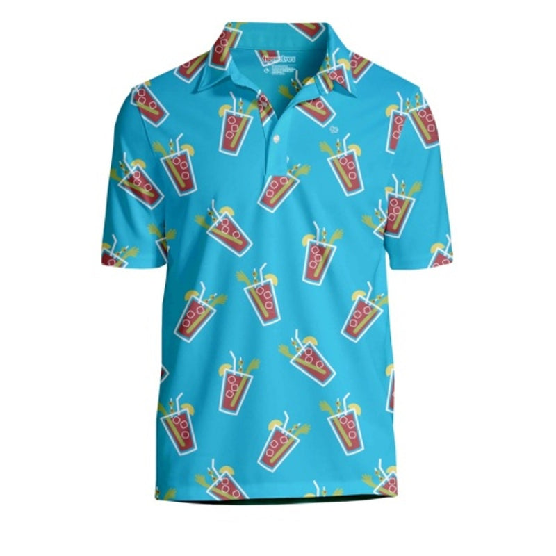 Tipsy Elves - Mens Breezy Bloody Mary Golf Polo