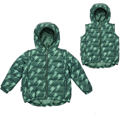 Snapper Rock - Boys Native Bolt 2 in 1 Puffer Jacket/Vest