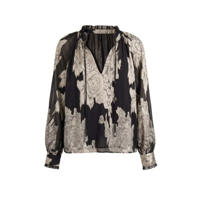 Liverpool Los Angeles - Womens Long Slv Woven Top with Ties