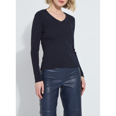Lysse - Womens Adette V-Neck Ribbed Longsleeve