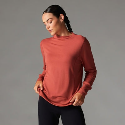 Thirty Three Threads - Unisex Cozy Funnel Neck Sweatshirt Spice