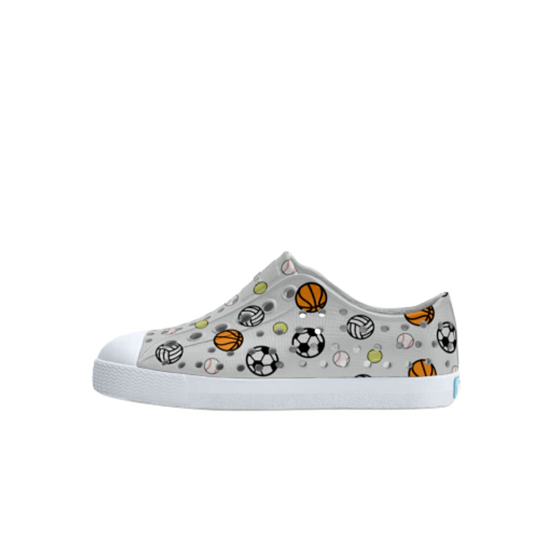 Native Shoes - Unisex Jefferson Print Kids - Hyams Grey/ Shell White/ Ball Pack