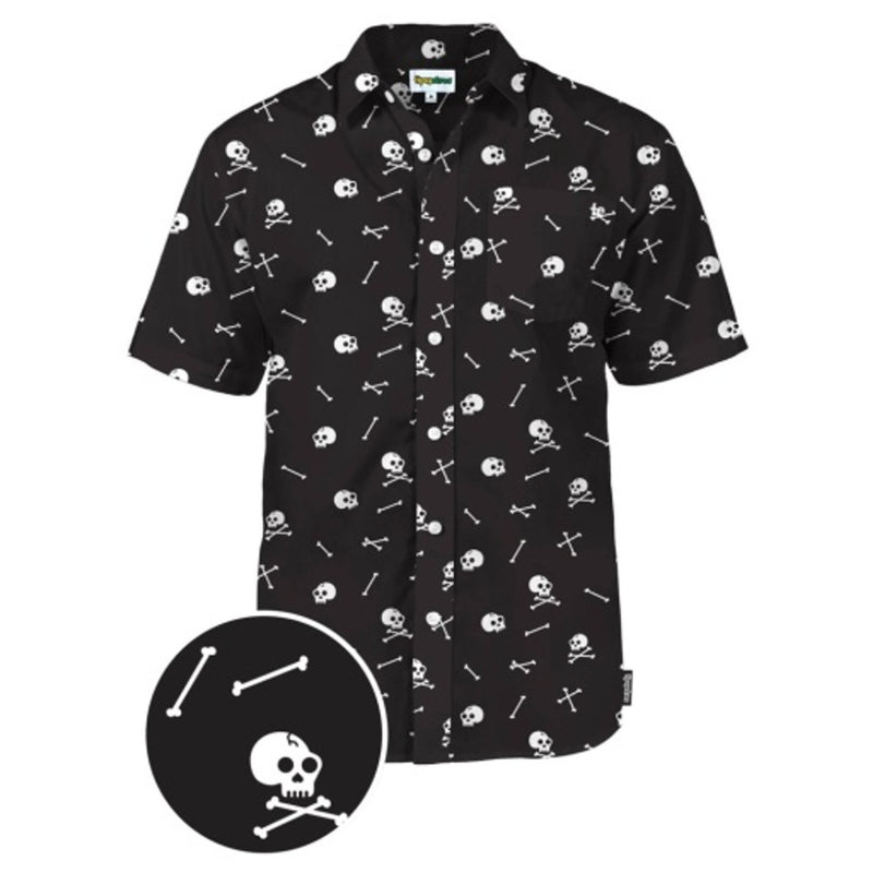Tipsy Elves - Mens Skeleton Button Down Shirt