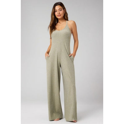Fabletics - Womens Cloud Jersey Wide Leg Onesie