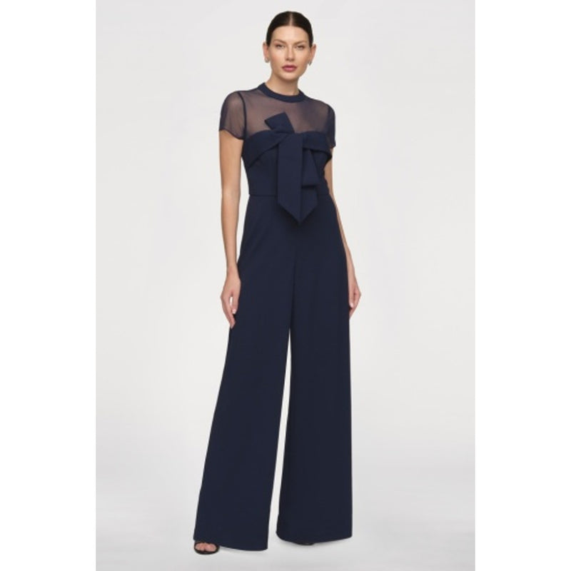 JS Collections - Womens Crepe Oversize Bow Jumpsuit
