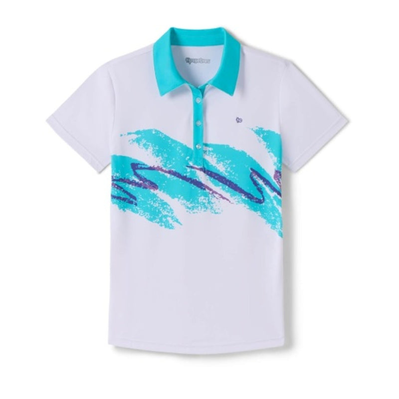 Tipsy Elves - Womens Rip 'n Spray Short-Sleeve Golf Polo