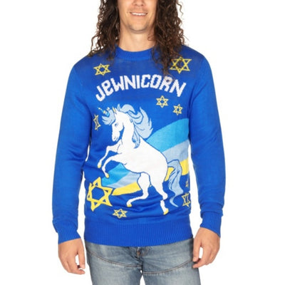 Tipsy Elves - Mens Jewnicorn Sweater