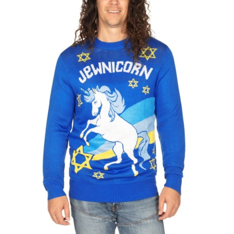Tipsy Elves - Mens Jewnicorn Sweater