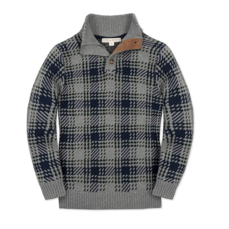 Hope & Henry - Boys Organic Mock Neck Sweater
