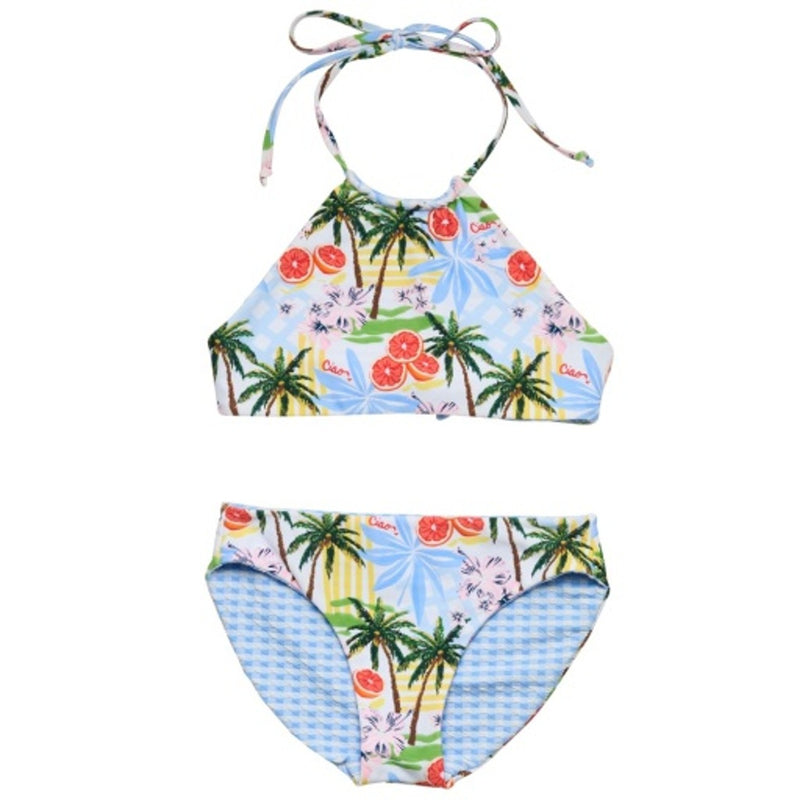 Snapper Rock - Girls Ciao Paradiso Reversible Halter Bikini