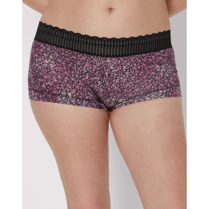 Hanes - Womens Maidenform Cotton Boyshort with Lace